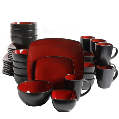 Soho Lounge Square 40-Piece Stoneware Dinnerware Set