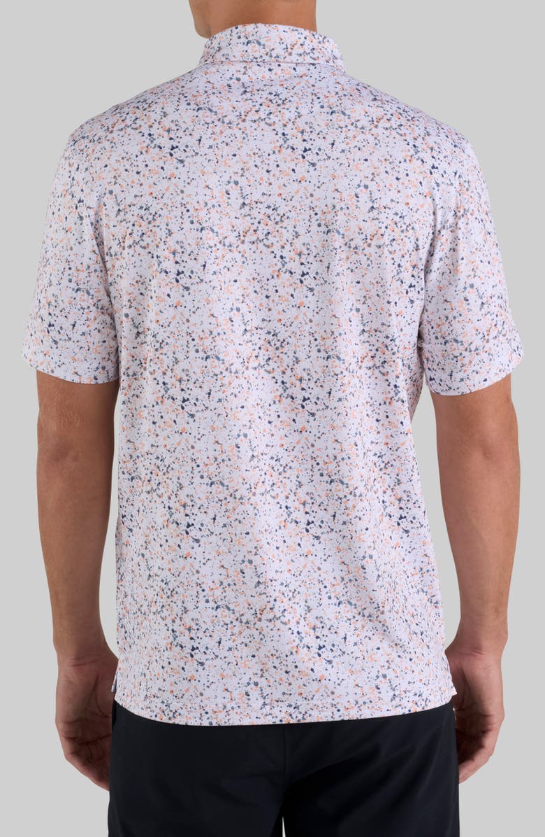 Bad Birdie Core Performance Polo, Alternate, color, Paint Splatter-Prairie Sunset