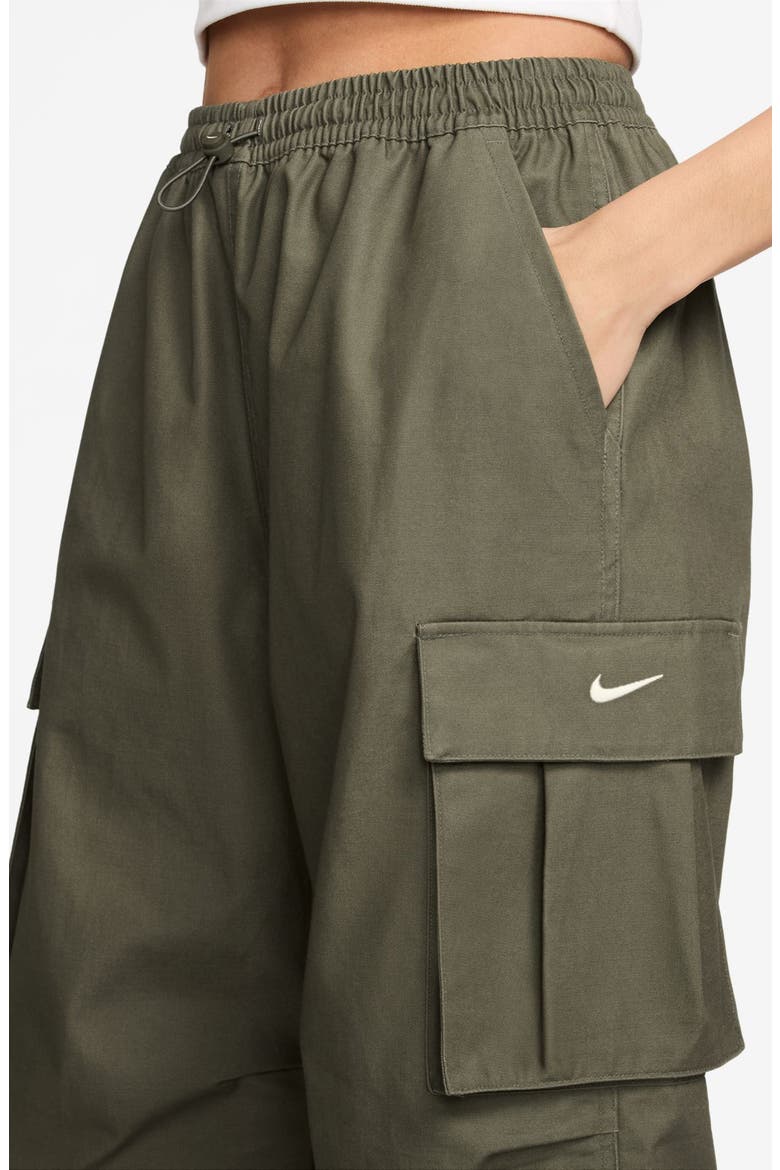 Sportswear Loose Woven Cargo Pants, Alternate, color, MEDIUM OLIVE/ SAIL