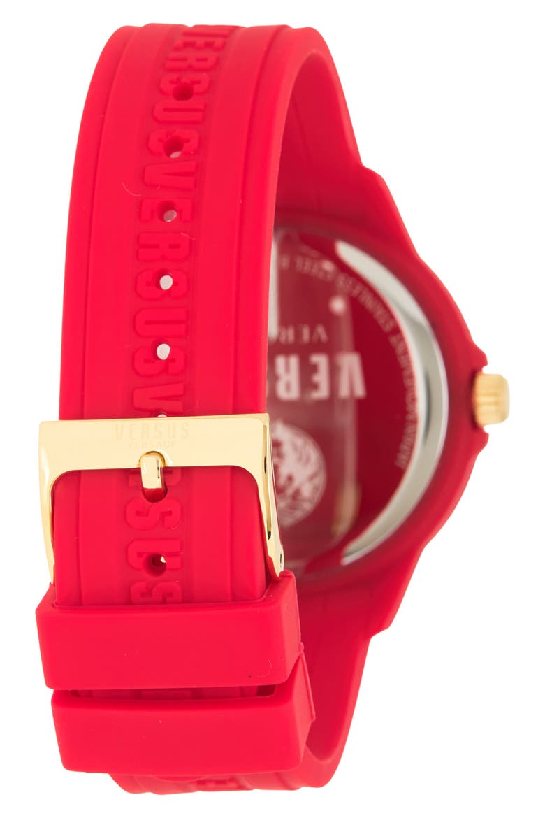 Men's Tokyo Red Dial Silicone Strap Sport Watch, 42mm, Alternate, color, RED