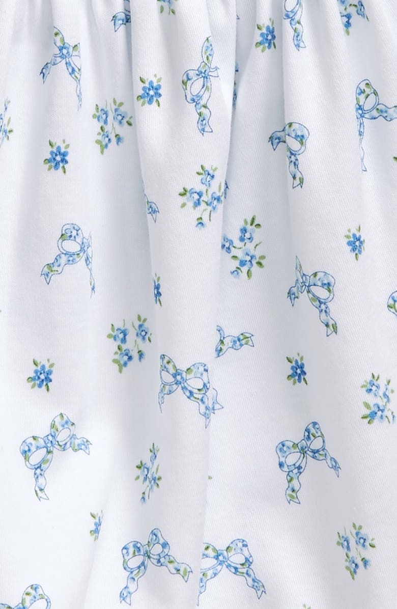 Kissy Kissy Ruffle Pima Cotton Footie, Alternate, color, 