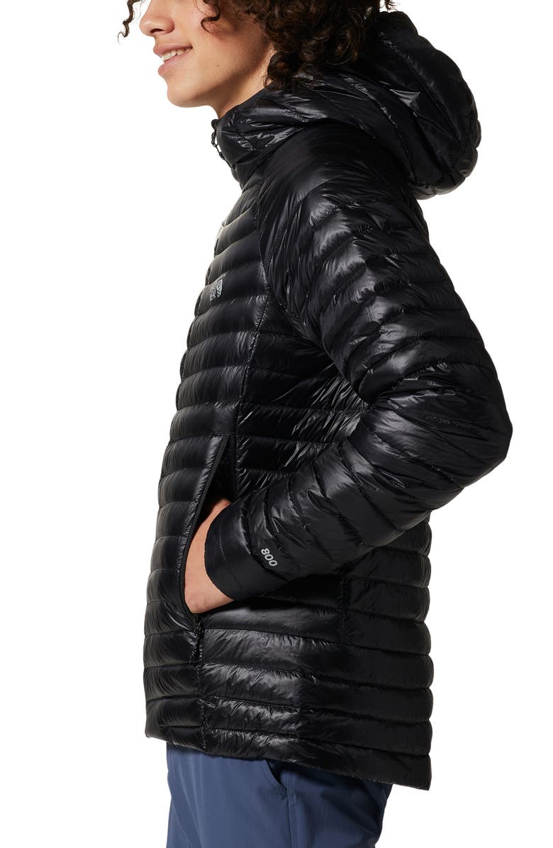 Mountain Hardwear Ghost Whisperer Packable 800-Fill-Power Down Hooded Jacket, Alternate, color, Black