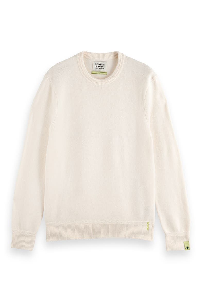 Soft Knit Crewneck Sweater, Alternate, color, EGGNOG