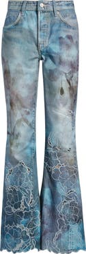 Free People West Coast Illusions Print Jeans