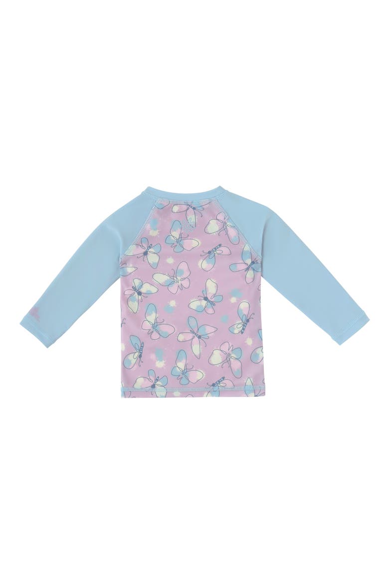 Zippy Long Sleeve Sun & Swim Shirt, Alternate, color, Colorful Wings