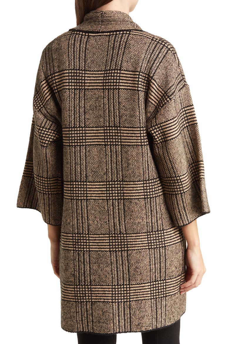 Bob Plaid Cardigan, Alternate, color, CAMEL COMBO