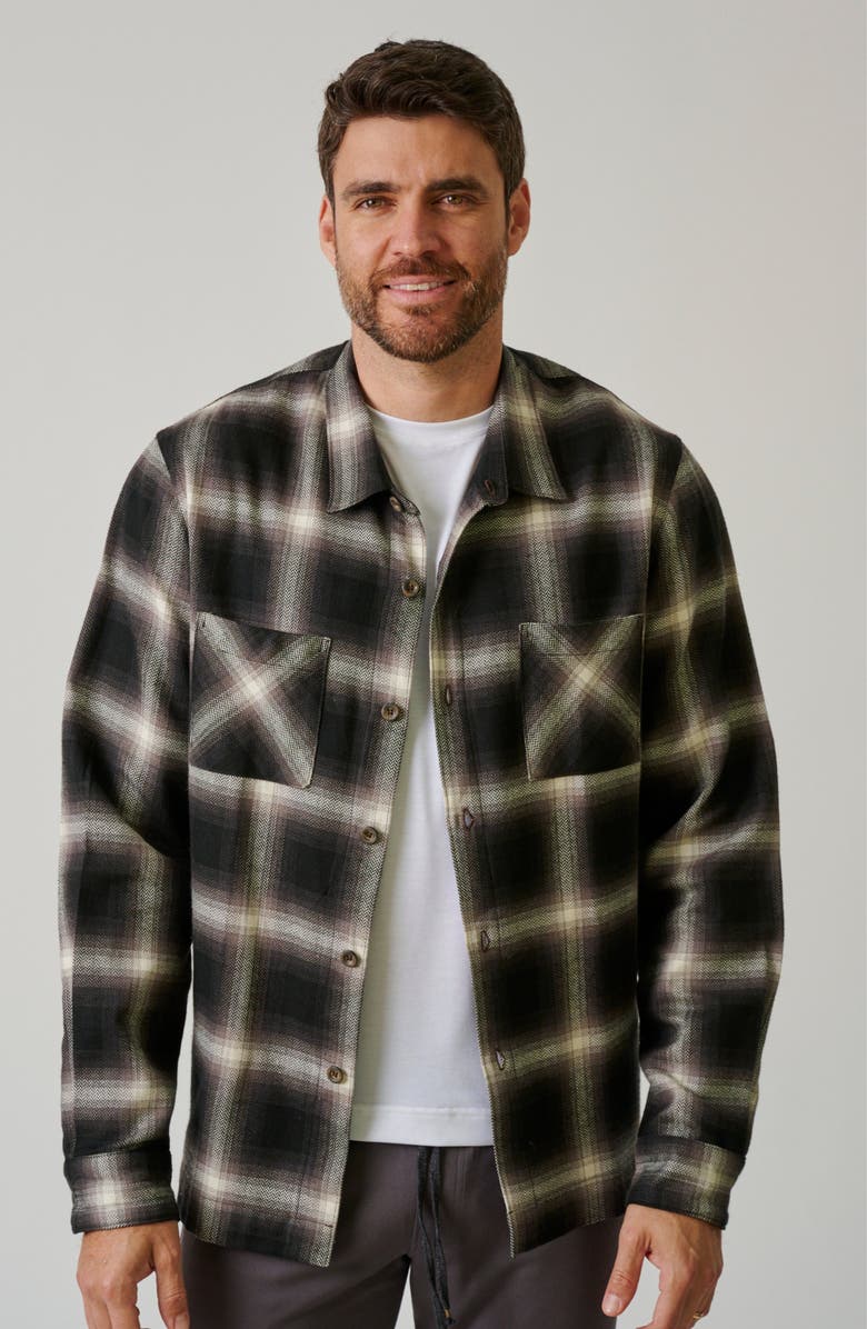 LEISURE LAB Coyote Flannel Button UP, Main, color, Wolf