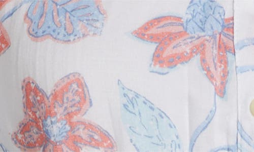 Hatley Ava Distressed Floral Dress In White