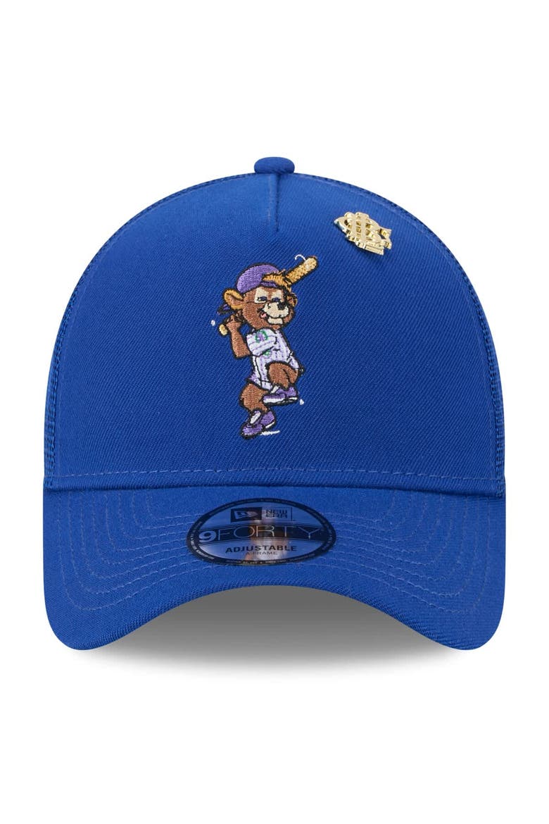 Men's New Era  Royal Chicago Cubs 2025 Big League Chew A-Frame 9FORTY Adjustable Trucker Hat, Alternate, color, Royal