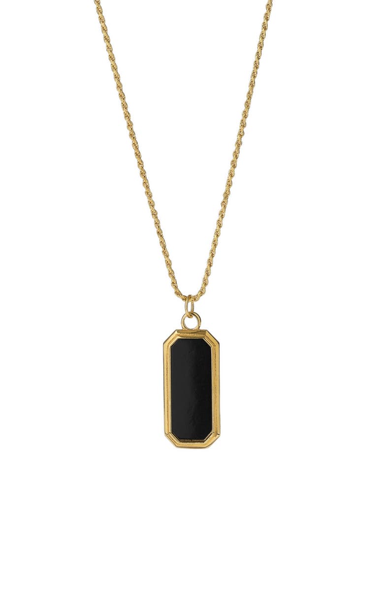 Degs & Sal Men's Onyx Frame Pendant Necklace, Main, color, 