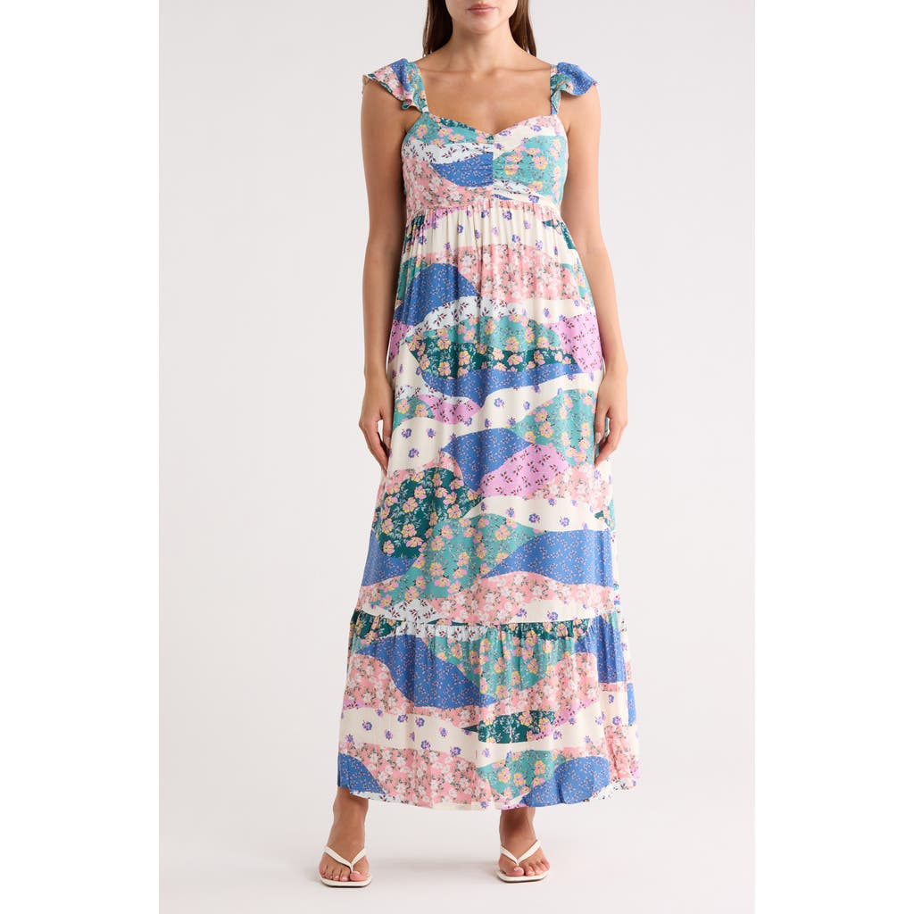 Lovestitch Sweetheart Maxi Dress in Ivory/Jade at Nordstrom Rack, Size Medium