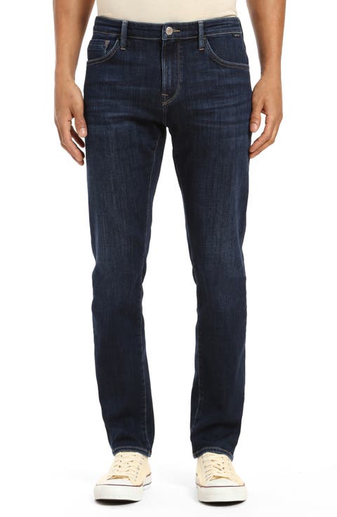 Marcus Slim Straight Leg Jeans (Cobalt Feather Blue)