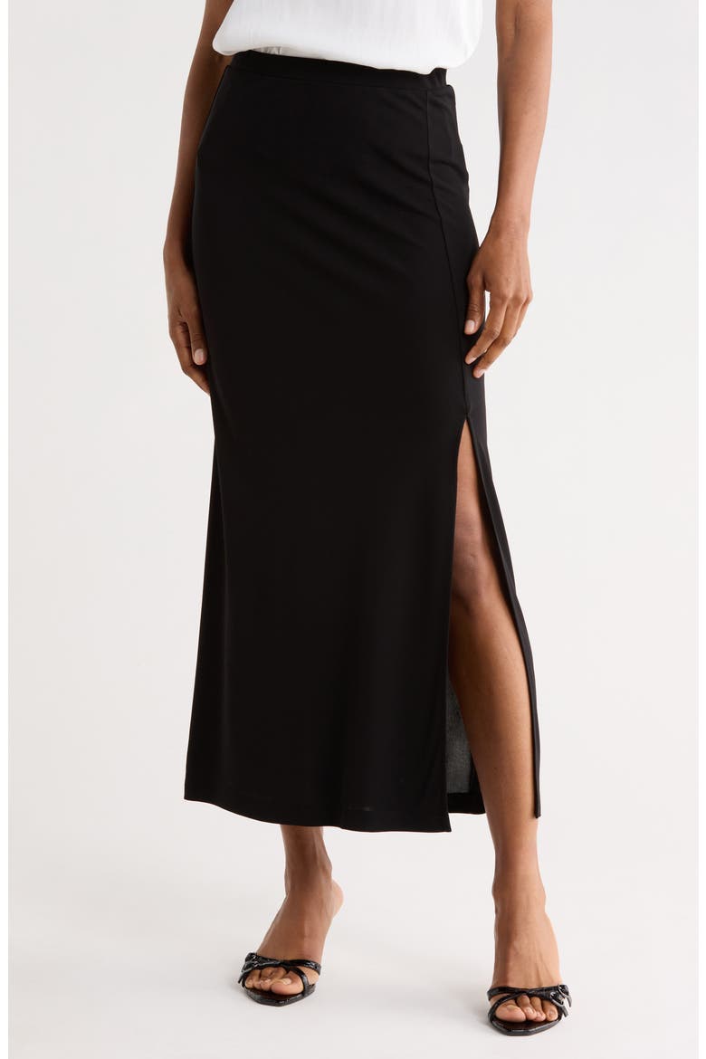Isadora Jersey Maxi Skirt, Main, color, BLACK