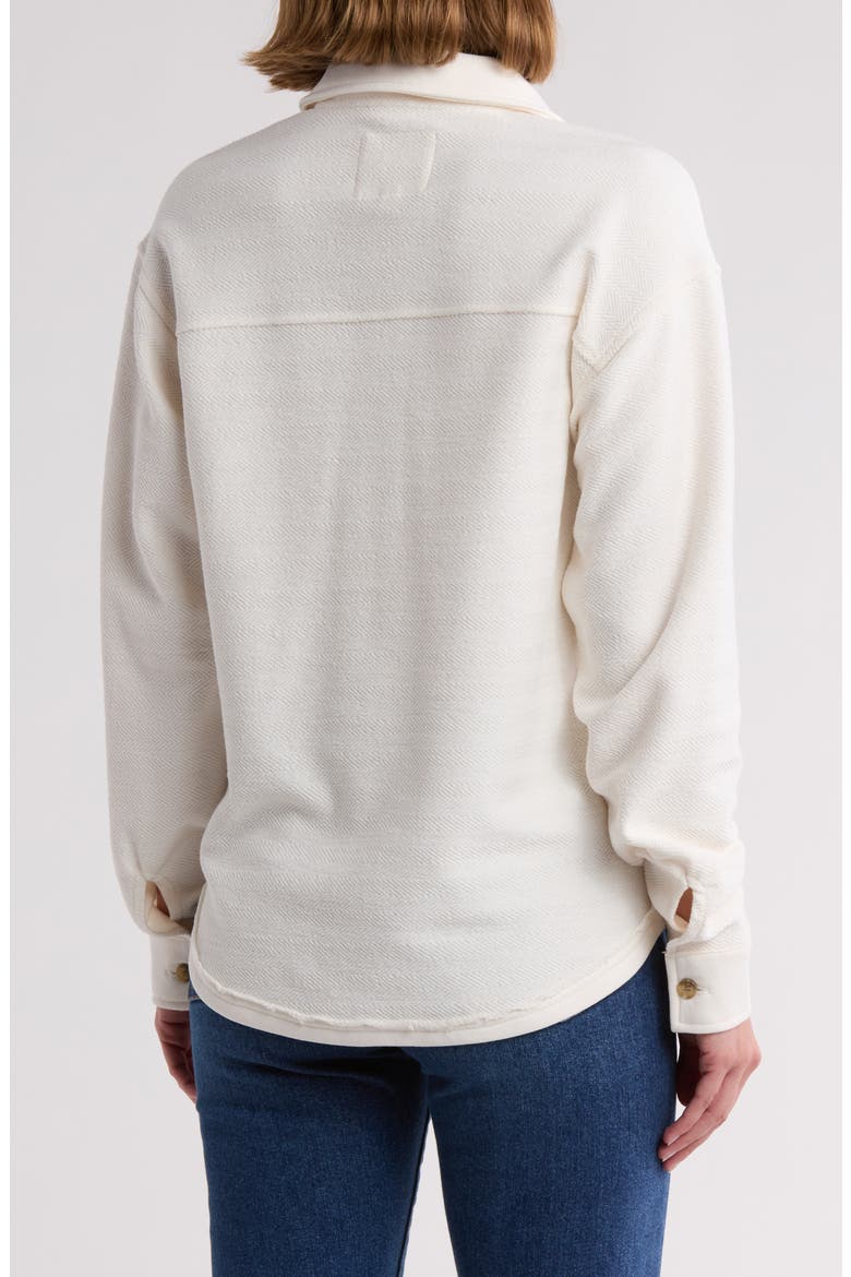 Chevron Knit Shacket, Alternate, color, WHITE ASSYLUM