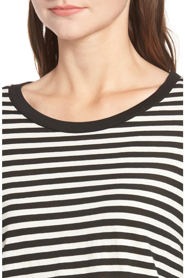 Honey Stripe Cotton Crop Top, Alternate, color, STRIPE