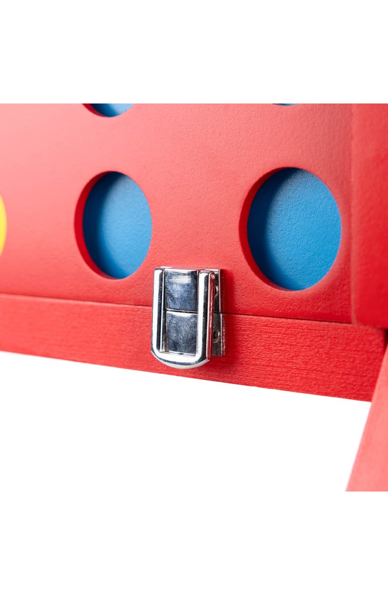 Grasshopper Games Giant 4 In A Row Wood Game, Alternate, color, Multicolored