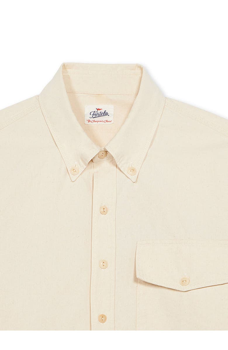 Fortela Vintage Classic Collar Shirt, Alternate, color, Ecru