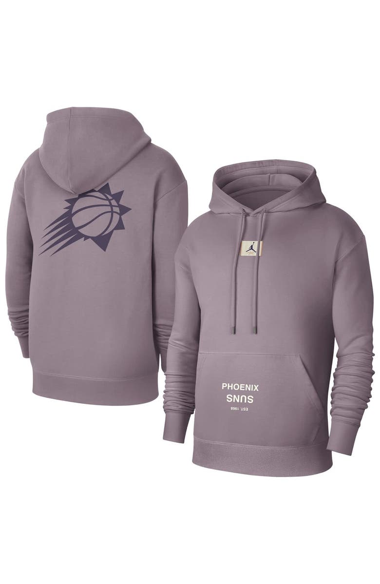 Jordan Brand Men's Jordan Brand Purple Phoenix Suns Courtside Statement Edition Pullover Hoodie, Main, color, 