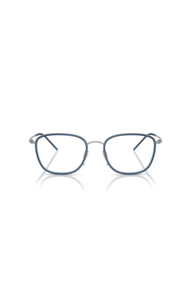 Giorgio Armani 51mm Rectangle optical glasses, Alternate, color, Grey