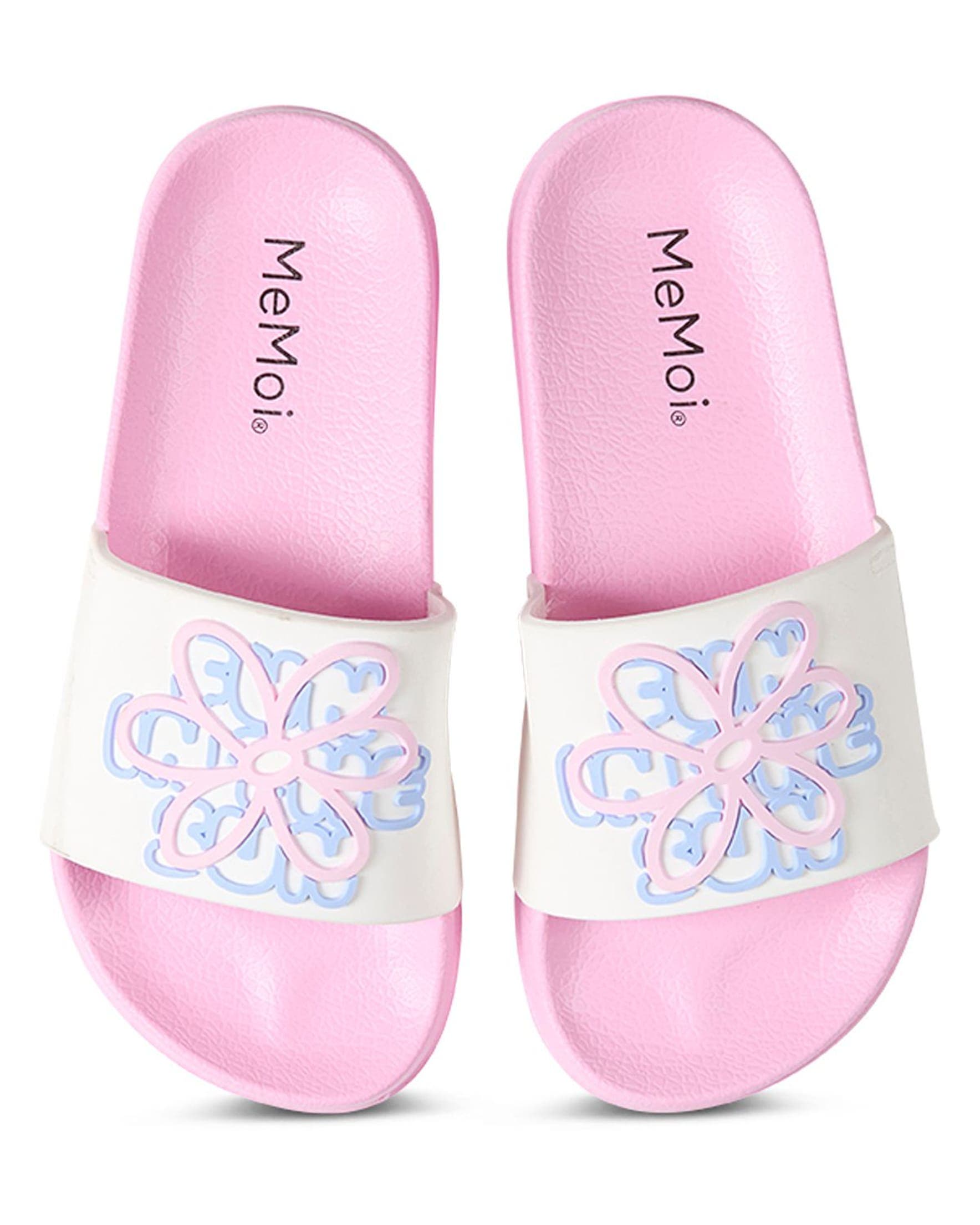 Kids'' Fun In The Sun Slip-On Slide Sandal, Alternate, color, Pink