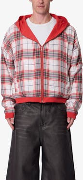 mnml Reversible Flannel Zip Hoodie
