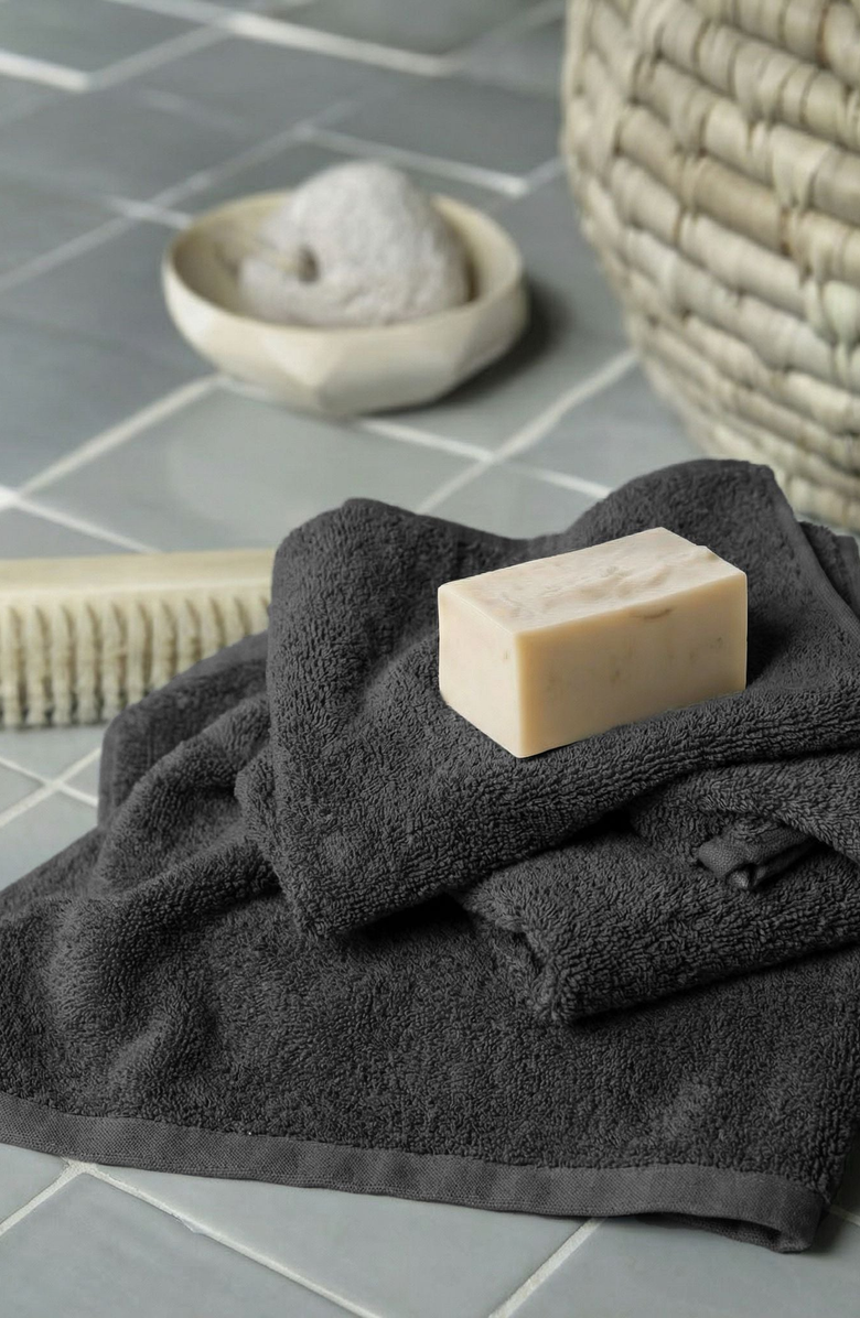 Italic Ultraplush Australian Cotton Washcloth, Alternate, color, Charcoal