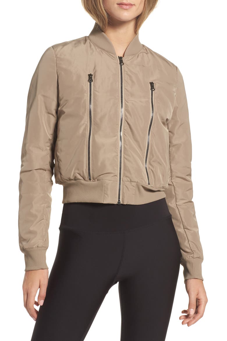 Off Duty Bomber Jacket, Main, color, GRAVEL