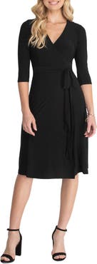 Kiyonna Essential Midi Wrap Dress