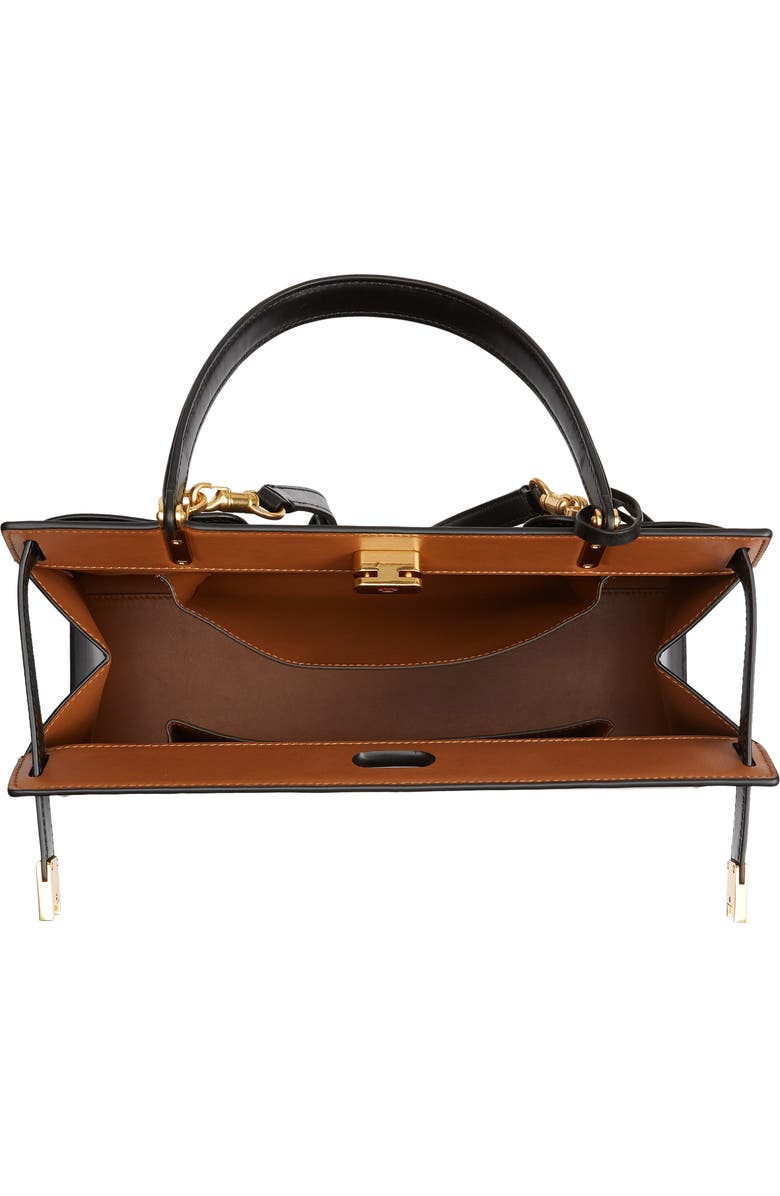 Tory Burch Large Lee Radziwill Leather Bag, Alternate, color,