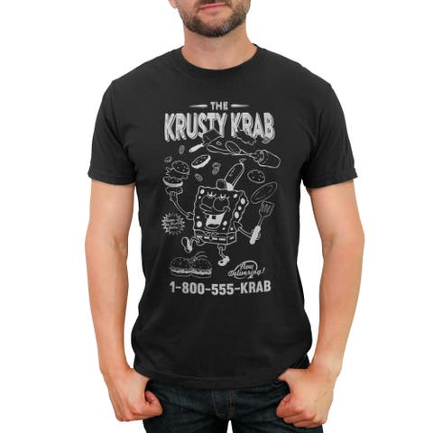 Men's SpongeBob SquarePants The Krusty Krab Delivering Number  Graphic T-Shirt