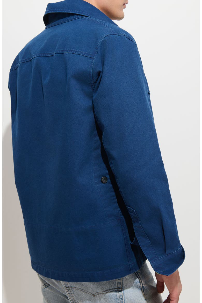 Garment Dyed Cotton Canvas Chore Jacket, Alternate, color, FRENCH NAVY