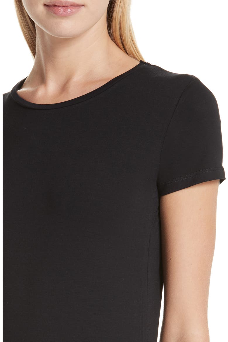Majestic Knit Tee, Alternate, color, NOIR