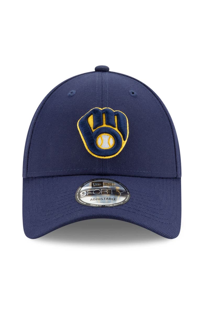 New Era Men's New Era Navy Milwaukee Brewers 2024 MLB Postseason Side Patch 9FORTY Adjustable Hat, Alternate, color, 