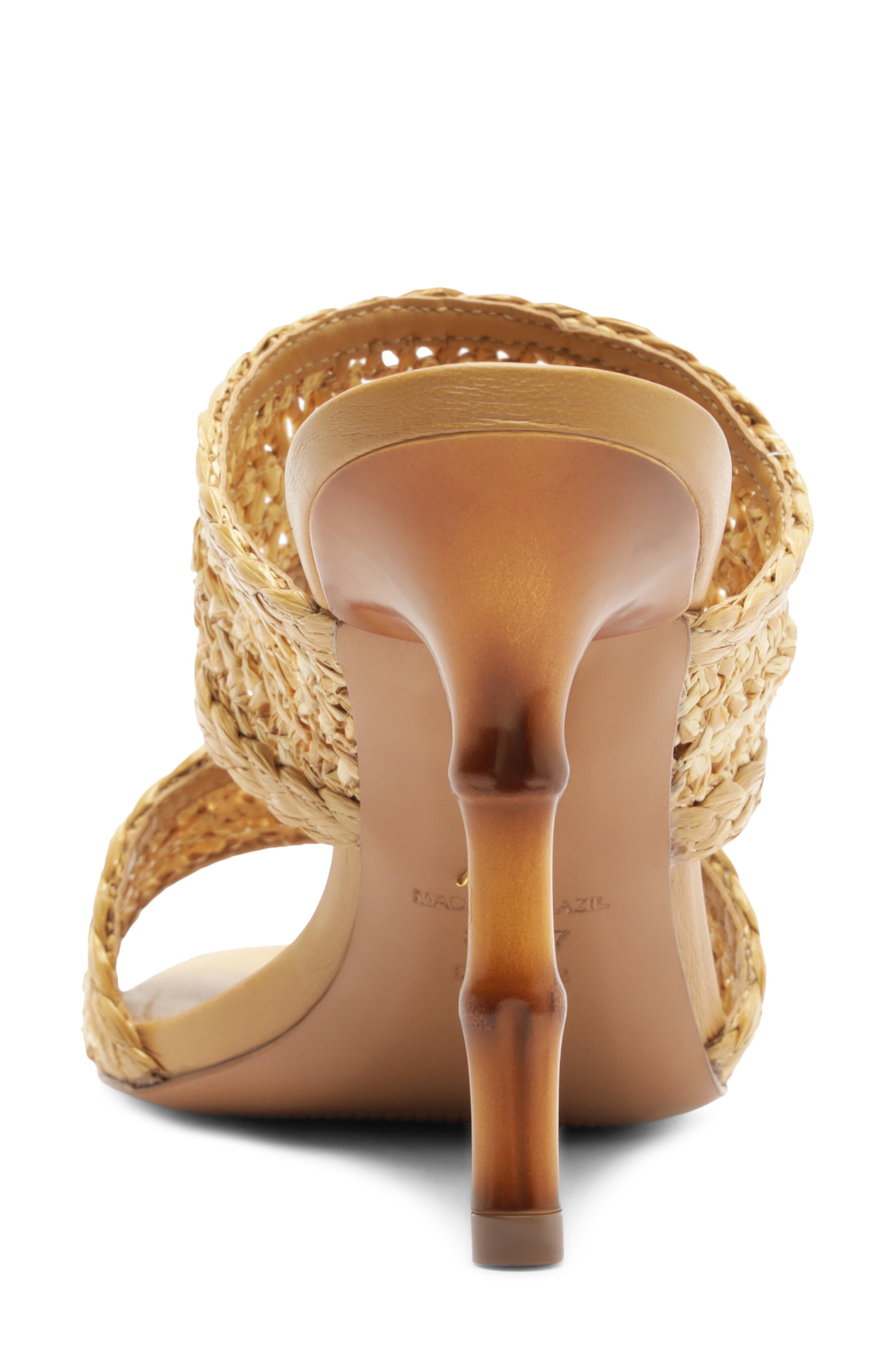 Arezzo Zula Stiletto Sandal, Alternate, color, Natural/ Caramel