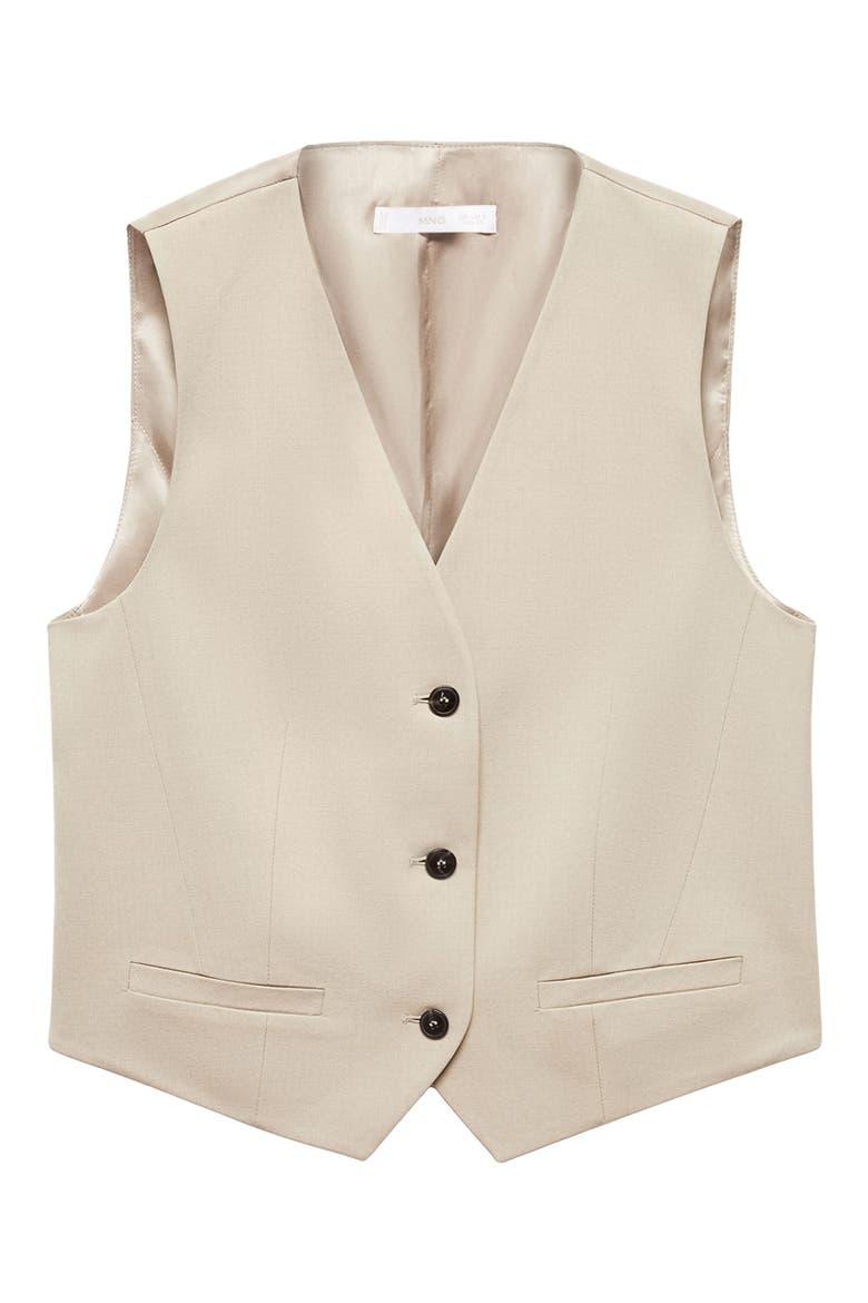 Button-Up Vest, Alternate, color, BEIGE