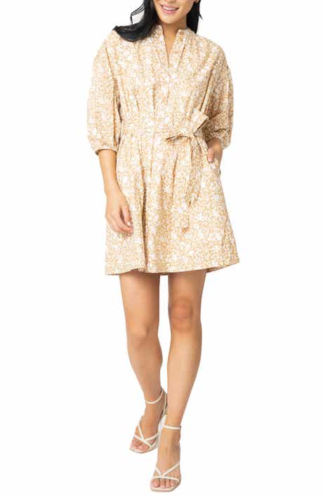 GIBSONLOOK Ambition Belted Cotton Shirtdress