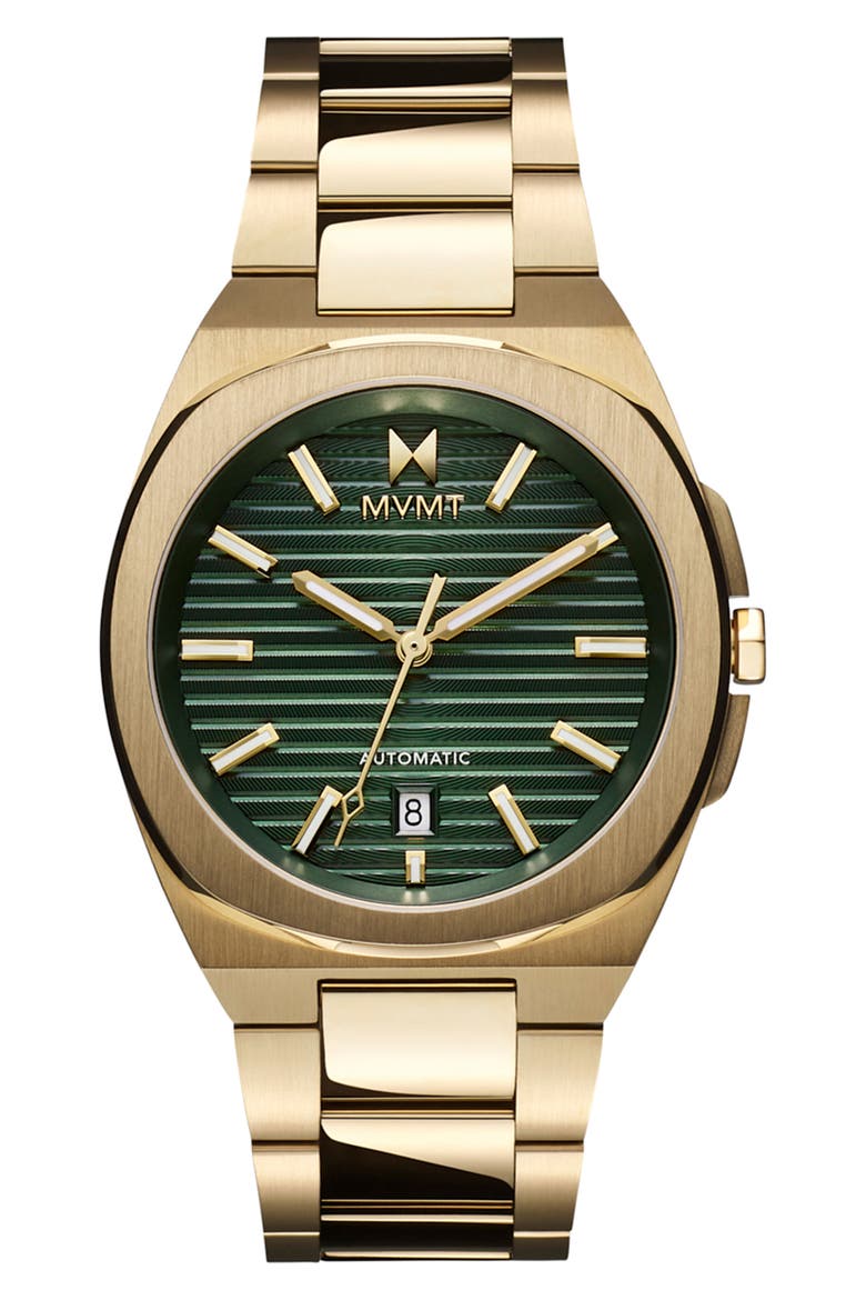 Odyssey II Automatic Bracelet Watch, 40mm, Main, color, GREEN