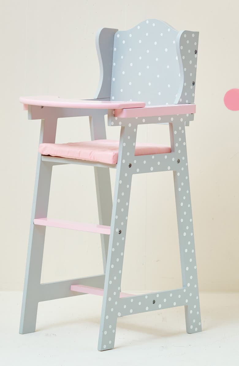 Teamson Kids Olivia's Little World Baby Doll High Chair, Alternate, color, Gray