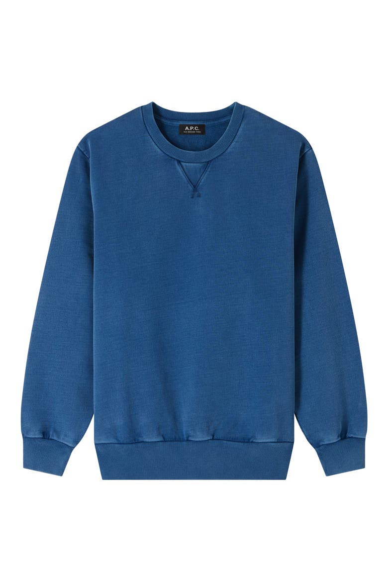 Sweat Label Garment Dye Sweatshirt, Alternate, color, IAJ MARINE