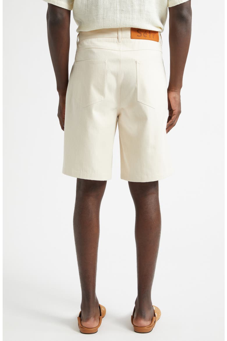 Davis Denim Shorts, Alternate, color, LIGHT ECRU TWILL