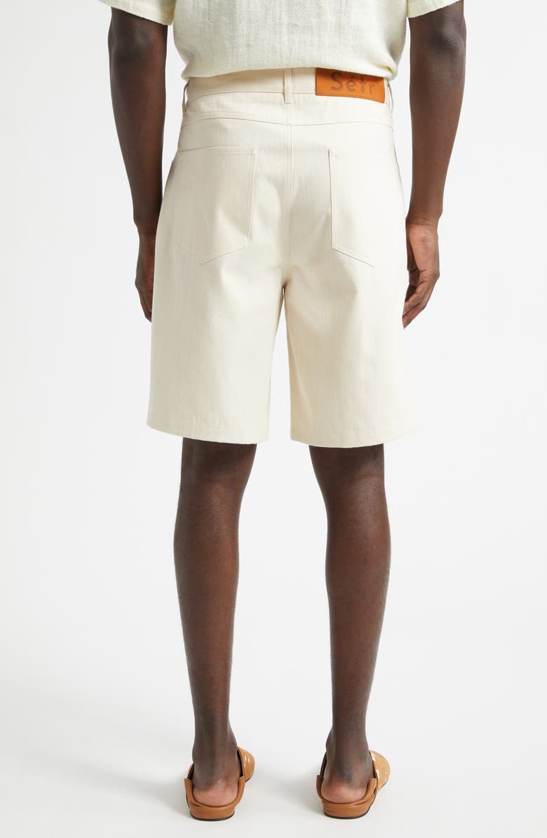 Séfr Davis Denim Shorts, Alternate, color, Light Ecru Twill