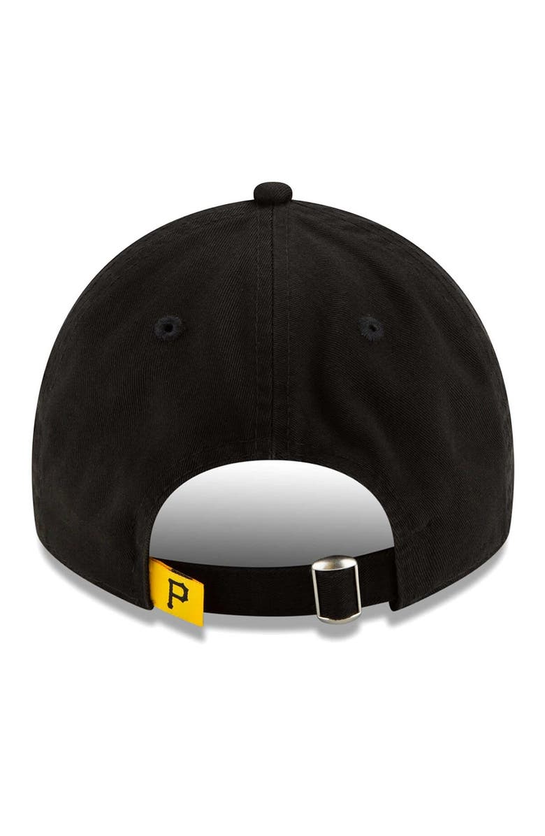 New Era Men's New Era Black Pittsburgh Pirates Logo Replica Core Classic 9TWENTY Adjustable Hat, Alternate, color, 