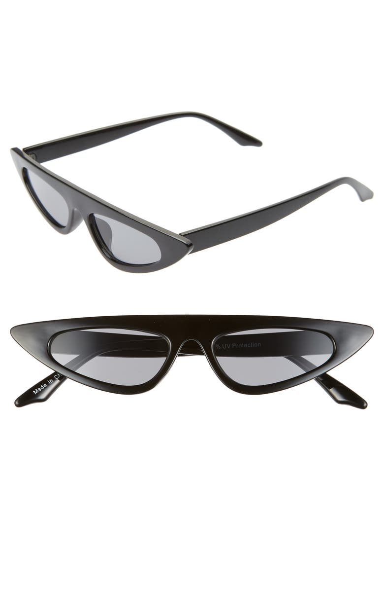 BP. 51mm Skinny Cat Eye Sunglasses, Main, color,