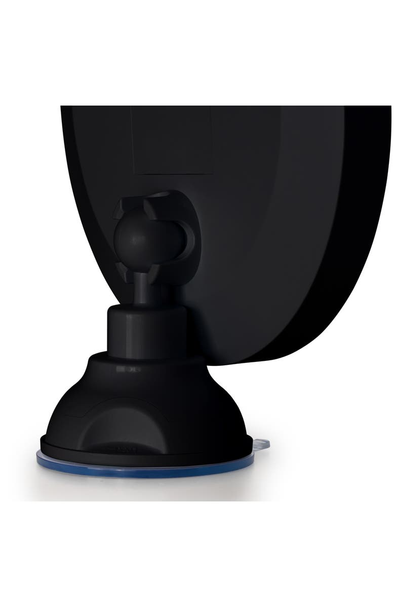 Zadro Lighted Wall Mounted Suction Cup Makeup Mirror with 10X Magnification, Alternate, color, Black