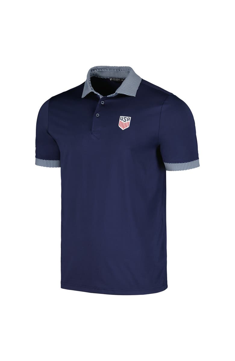 LEVELWEAR Men's Levelwear  Navy USMNT Thomas Performance Polo, Alternate, color, 