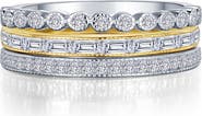 Lafonn Set of 3 Simulated Diamond Stackable Rings