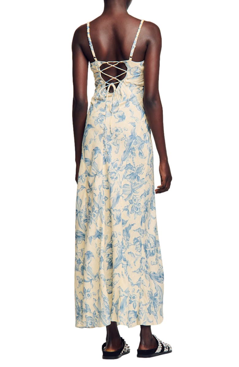 SANDRO Joselle Floral Maxi Dress, Alternate, color, 