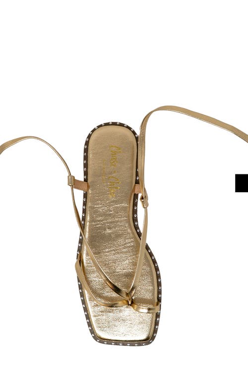 Chase & Chloe Chase And Chloe Studded Ankle Wrap Sandal