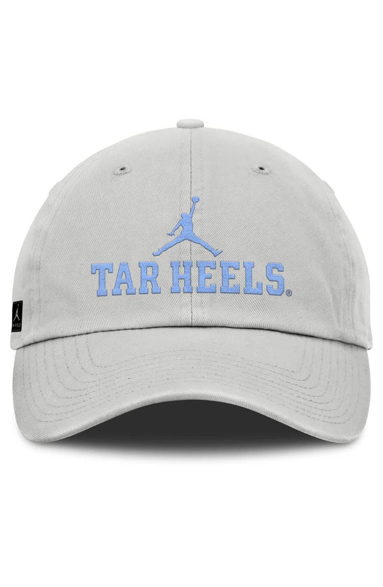 Jordan Brand Men's Jordan Brand Gray North Carolina Tar Heels 2025 On-Field Gameday Club Adjustable Hat, Alternate, color,