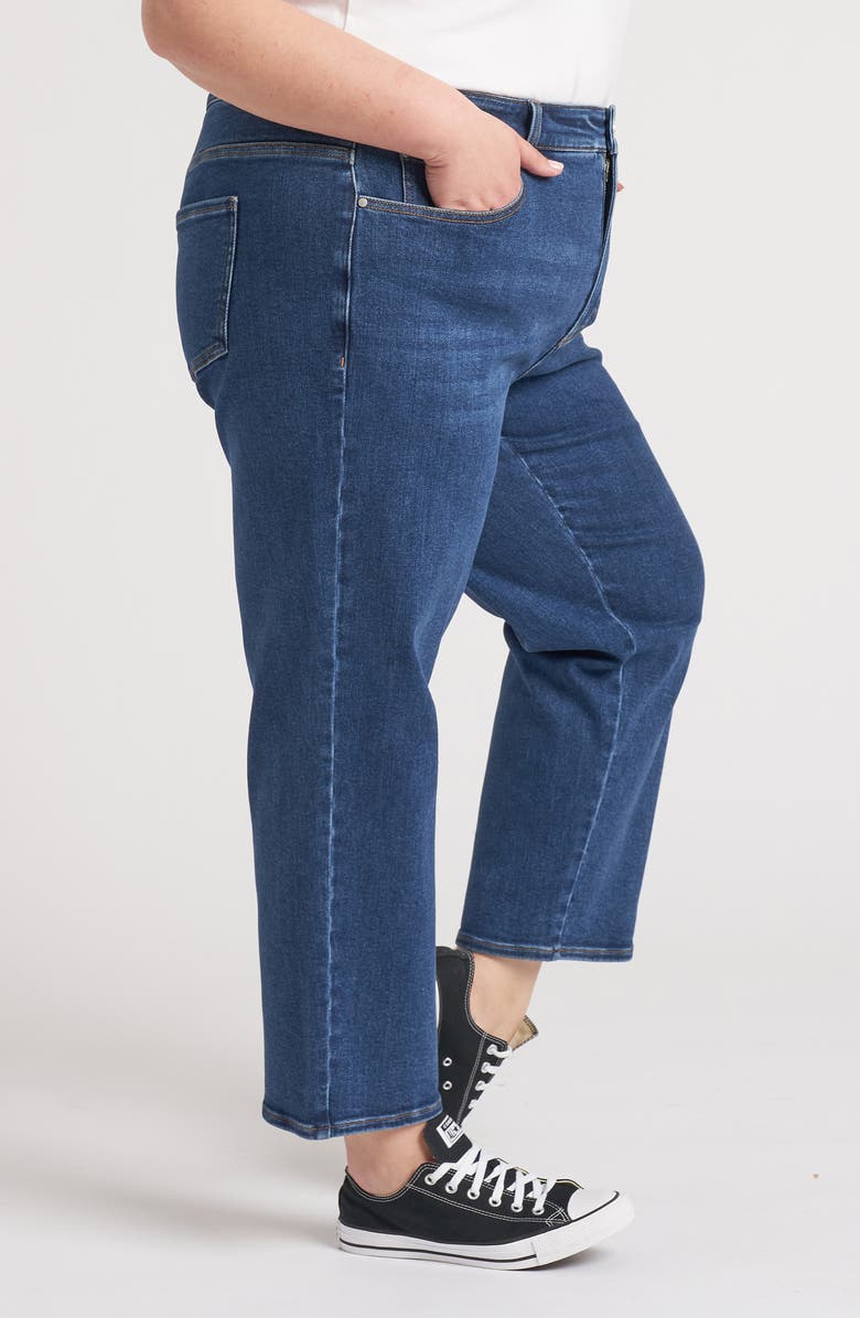 Universal Standard Etta High Waist Ankle Straight Leg Jeans, Alternate, color, Aged Indigo